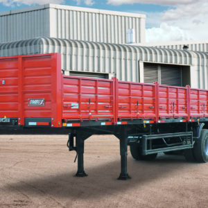 Folding sides semi-trailer 1+1+1  pbtc 55.5t